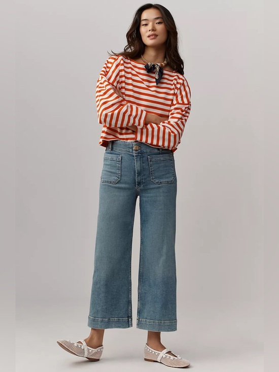 Denim - Anthropologie Colette Wide Leg Ankle Jeans